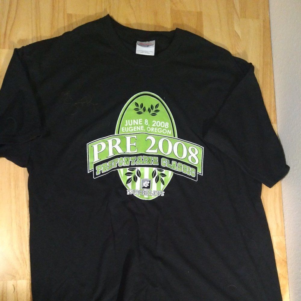 PRE 2008 Prefontaine Classic Eugene Oregon Graphic T-Shirt ***AUTOGRAPHED***